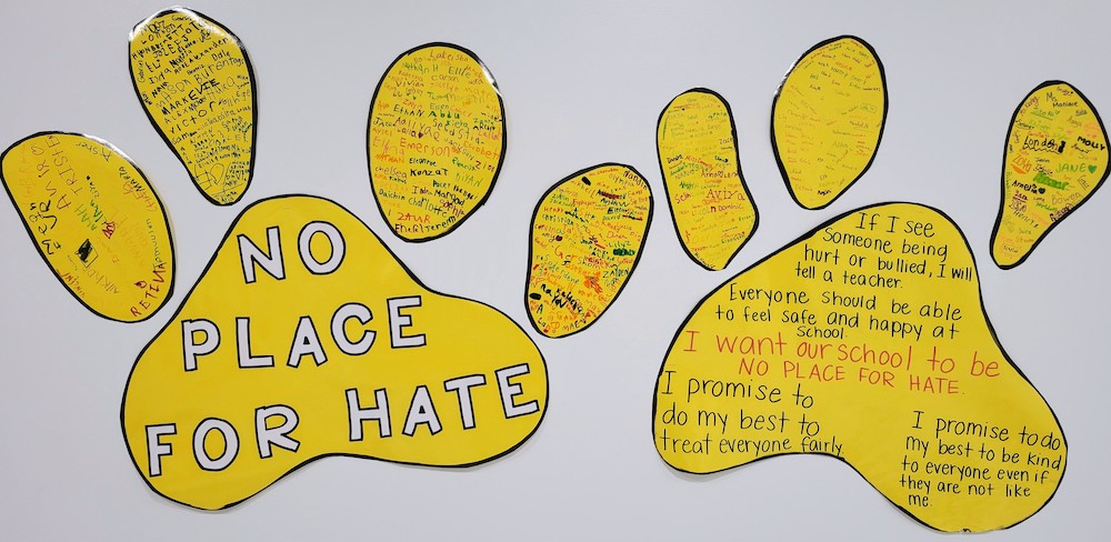 picture of Innovation's no place for hate schoolwide pledge