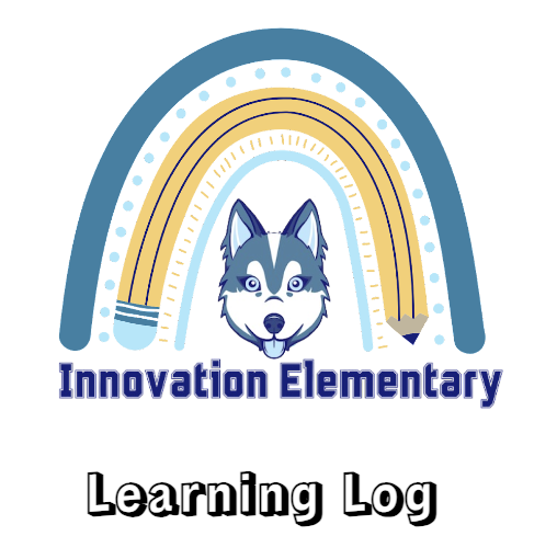 Innovation ES husky with the words "Learning Log"
