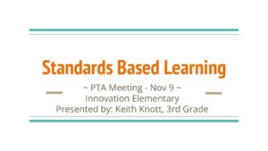 Standards Based Grading presentation