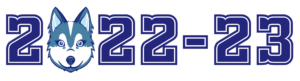 2022-23 with a husky image in place of the "0"
