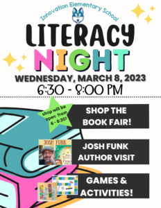 Innovation Literacy Night 3/8/23 at 6:30pm