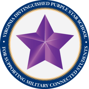 Official Virginia Purple Star School logo