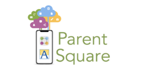 Image of Cell Phone with words "Parent Square"