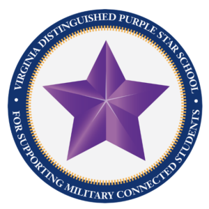 Official Virginia Purple Star School logo