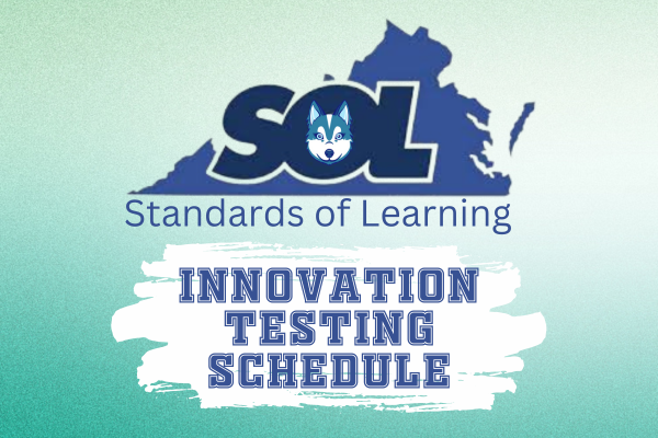 Virginia SOL logo with the words, "Standards of Learning Innovation Testing Schedule"
