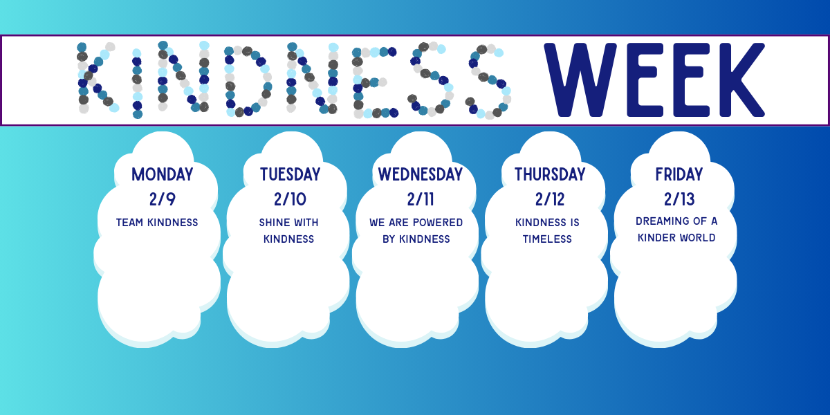 Innovation's Kindness Week Spirit Week is 2/9 through 2/13